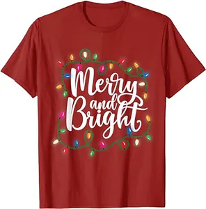 2023 yeşil noel tişörtleri aile çocuklar toptan grafik t-shirt 3d baskı komik Led Merry Christmas t Shirt erkekler kadınlar için