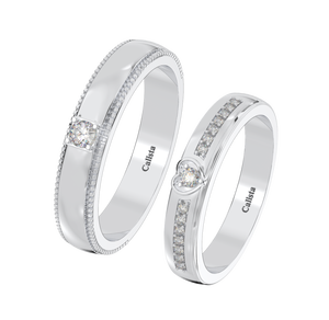 Anillo de Compromiso Romántico de Plata de Ley 925 con Piedra de Circonita Cúbica, Chapado en Rodio, Fabricante Vietnamita de Joyería Fina OEM ODM para Bodas - Product Image 1