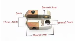 Outils de gravure au laser en acier inoxydable EAGLION Diamond 1 mm plats pour la fabrication de bijoux et l'or et l'argent - Product Image 2