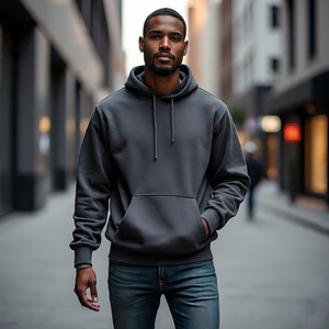 Streetwear Acid Wash Distressed Embroidery Thick Cotton Embroidered Hip Hop Sweatshirts Plus Size <b>Men's</b> <b>Hoodies</b> Sweatshirts - Product Image 4