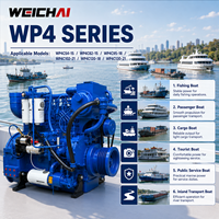 Motor Marino Intraborda SCDC Weichai WP4C95-18 de 70KW y 1800RPM, Turboalimentado e Interenfriado, Motor de Propulsión Diésel para Buques de Carga
