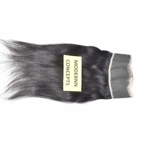 Extensions de cheveux naturels vierges 100% non traités HD Lace 13*4 Frontal Straight Black Color Indian Temple Human Hair Extensions bon marché - Product Image 3