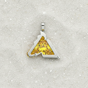 Pendentifs et breloques en argent sterling 925 plaqué or, cheval jaune fantaisie de Noël, bijoux fins, diamants cultivés en laboratoire certifiés GIA VVS - Product Image 3