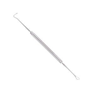 Medentra Outils chirurgicaux d'ophtalmologie à double extrémité Crochet musculaire à boucle de lentille Kirby Source d'alimentation manuelle en acier inoxydable - Product Image 1