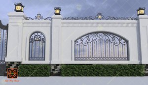 Vallas de Seguridad de Hierro Forjado de Lujo KHP, Modelado 3D, para Casas y Villas en Australia, Resistentes al Agua, con Recubrimiento en Polvo Antioxidante - Product Image 4