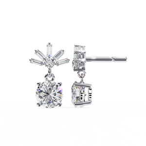 Vente en gros de bijoux en or 14k certifiés IGI, diamants cultivés en laboratoire, boucles d'oreilles en diamant de qualité DEF VVS d'Inde - Product Image 4