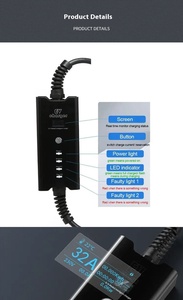 制造便携式电动汽车充电站新能源7KW 11kW 22KW交流32A 2型便携式电动汽车充电器 - Product Image 5