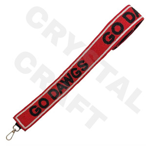 CRYSTAL CRAFT Go Buckeyes Estilo indio Cuentas de vidrio Color personalizado Correa para monedero Logotipo personalizado Correas para bolsos Accesorios - Product Image 4