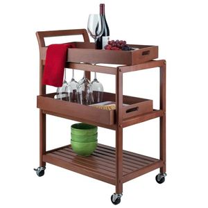 New unique design bar cart for home catering hotel restaurant kitchen food <b>serving</b> <b>trolley</b> wine & glasses holders made in india - Product Image 2
