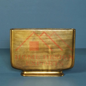 Decoración de la boda de fundición de aluminio sólido macetas florero superventas de latón de metal antiguo de Mesa de la sala de estar florero - Product Image 4