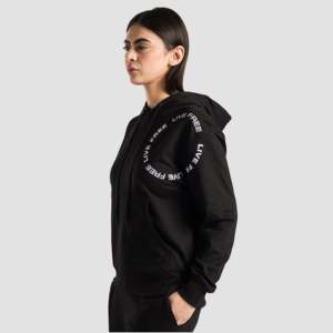 Sweat à capuche décontracté respirant en maille noire – Coupe classique - Product Image 1