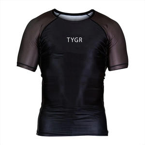 Protège-éruptions cutanées MMA en polyester Meilleures ventes Rashguards de Jiu-Jitsu brésilien Évacuation de l'humidité Rash Guards Personnaliser votre propre logo - Product Image 3