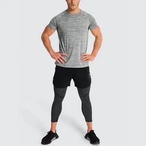 Nuevo diseño muscular Fit los hombres ropa de deporte de alta calidad 95 algodón spandex 5 t camisas de color de hombre de algodón camiseta - Product Image 3