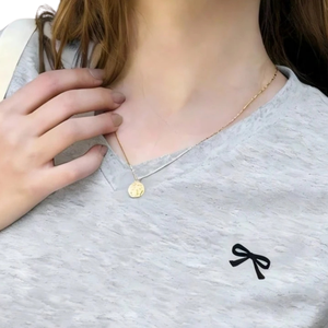 Camiseta Casual de Manga Corta para Mujer, Cuello Redondo, Algodón Suave, Tejido Slub, Top Básico, Uso Diario de Verano, Detalles de Lazo, Corte Ajustado, a la Moda - Product Image 5