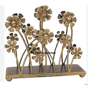 Nouveau porte-serviettes de table en métal de luxe, design feuilles dorées, qualité supérieure, très demandé, à prix impressionnant - Product Image 6