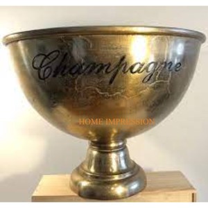 Cubo de vino de champán de la mejor calidad, Cubo de botella de champán para suelo de fiesta y Bar de aluminio de Metal plateado - Product Image 6