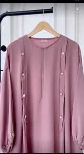 Premium mujeres elegante modesto mano bordado Abayas transpirable Dubai estilo Formal tradicional vestido mano trabajo musulmán ropa - Product Image 2