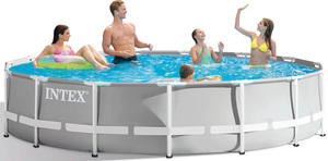 Piscina Rotonda con Telaio Prisma e Pompa Filtro - cm 457x107 H - Product Image 1