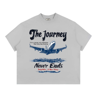 T-shirts ODM OEM Boxy Ombre Confortables et Oversize Brodés pour Ados et Grandes Tailles en Tissu Gaufré Court Écologique