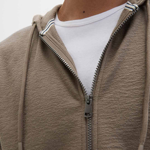 Sudadera con Capucha y Cremallera de Invierno Personalizada Más Vendida, con Acabado Teñido Liso, Transpirable, 100% Algodón, Diseño con Bolsillo - Servicio OEM Disponible - Product Image 1