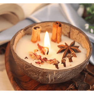 เทียนมะพร้าวของขวัญวันวาเลนไทน์เทียนในมะพร้าวจากเวียดนาม - Product Image 2