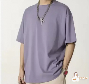 Ropa de hombre 2025 Colección de verano Camiseta de algodón 100% funcional de alta densidad 255G Color sólido Hombro de manga corta - Product Image 2