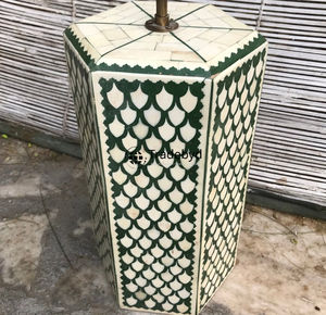 Handcrafted Modern Bone Inlay LED <b>Lamp</b> with E26 Base AC Powered Eco-Friendly for Home Decor Hotel Projects & Gifting-Tradebyd - Product Image 3