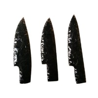 Beste Qualität Handgefertigte Schwarze Obsidian-Pfeilspitze Messerklinge für Großhandel Pfeilspitze Online Kaufen von N H Agate