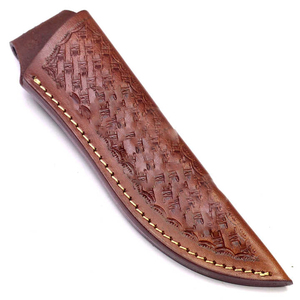 ใบมีดมีดพร้อมการรองรับ OEM ปลอกหนังเม็ดละเอียดทำด้วยมือผลิตตามสั่ง - Product Image 1