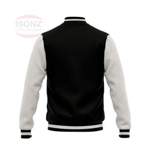 Chaqueta Universitaria Formal OEM de Algodón y Poliéster para Hombre, Corte Regular, Logotipo Impreso, Chaqueta Universitaria Personalizada, Chaqueta Holgada de Invierno para Hombre - Product Image 2