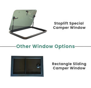 Marco de aleación de aluminio de vidrio templado para exterior, ventana corredera de 20 cm x 40 cm con certificado ISO, para caravana, autocaravana, 20 cm x - Product Image 4