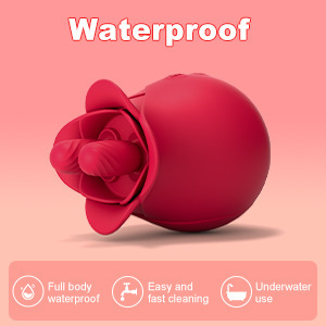 Vibrateur Romeo Rose avec fonction de léchage double langue pour femmes - Product Image 3