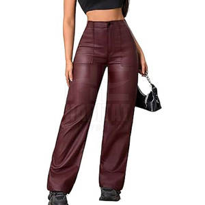 Pantalones de Cuero para Mujer Hechos en Pakistán, Cuero Suave, Material Duradero y Cómodo, Diseño Elegante para Uso en Exteriores - Product Image 6