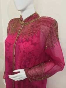 Chic Elegance by Design Long Abaya Kaftan Woman Front Open <b>Cardigan</b> Shrug Vacation Party Wear Wedding Celebration Dubai Jilbab - Product Image 3