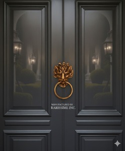 Premium Brass Face <b>Head</b> Door Knocker Antique <b>Style</b> Metal Handle Classic Cabinet & Furniture Ring Pull for Kitchen & Home Decor - Product Image 2