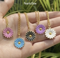 Collier à breloques de fleurs pour filles