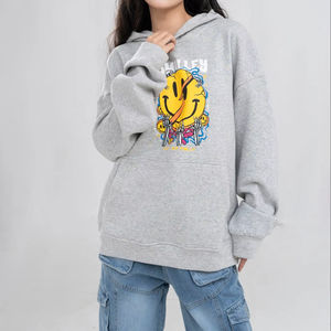 Ropa de calle informal de alta calidad para mujer, jerséis con capucha, sudaderas de tela tejida transpirable para Primavera, otoño e invierno, moda - Product Image 1