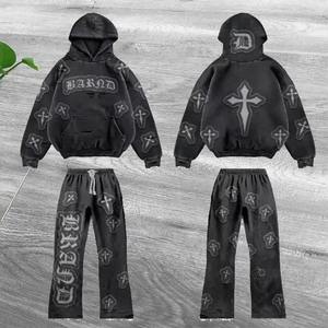 Dernière vente en gros Concevez votre propre survêtement délavé à l'acide, meilleures ventes de survêtements délavés à l'acide personnalisés pour hommes - Product Image 4