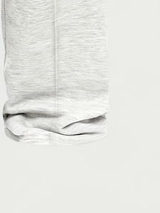 Top Selling Custom <b>Men's</b> Wide Leg Grey Sweatpants Front Pleat Seam Heather Grey Loose Fit <b>Pants</b> <b>White</b> Drawstring Wholesale OEM - Product Image 3