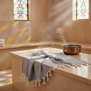 Toalla Peshtemal de Algodón Turco 100% Premium al por Mayor, 100x175cm, Moderna, para Uso Diario, Hammam, Sauna, Playa, Ligera, de Secado Rápido - Product Image 5