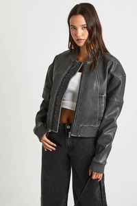 เสื้อแจ็คเก็ตมอเตอร์ไซค์ผ้าถักนิตติ้งระบายอากาศได้ดีสำหรับผู้หญิงไซส์ใหญ่ OEM สำหรับฤดูหนาว - Product Image 4