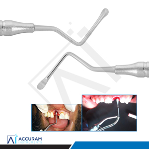Cureta Quirúrgica Lucas Premium de Doble Extremo, Cureta Dental de Hueso de 3 mm, Acero Inoxidable, 17 cm, Instrumento Dental de Precisión, CE - Product Image 6