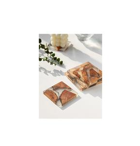 Ensemble de sous-verres en bois et résine Craft Valley, fabrication artisanale, durable, design moderne de luxe, taille/forme personnalisable, décoration élégante - Product Image 2