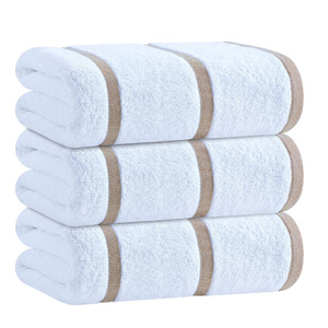 Vente en gros de serviettes de bain en microfibre de luxe pour hôtel, taille et couleur personnalisées pour adultes, coton tissé écologique pour la plage - Product Image 4