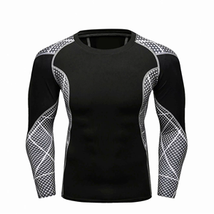 Rashguard Man BJJ Custom Top Quality Judo Running Polyester Workout <b>Compression</b> and Loose T <b>Shirts</b> Guards Rash Guard <b>for</b> <b>Men</b> - Product Image 4