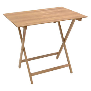 Tavolo Pieghevole in Legno 'Pic Nic' 60x100 cm, Altezza 75 cm - Colore Naturale - Product Image 1