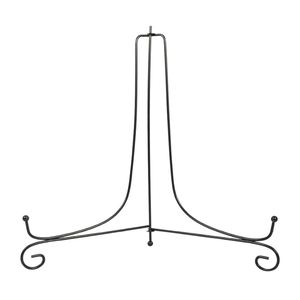 Fabuleux Design Fer Plaque Rack De Table Debout Support De Plaque Noir Fini Cuisine Mur Monté Plaque Stand Plat Rack - Product Image 4