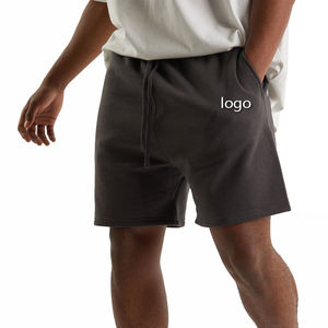 กางเกงขาสั้นผ้าฝ้ายสำหรับผู้ชายกางเกงกีฬาวิ่งพร้อมกระเป๋าใส่โลโก้ได้ตามต้องการ - Product Image 1