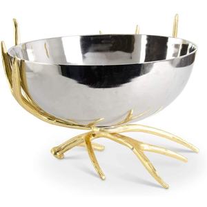 Cuencos de metal de alta demanda para servir, centro de mesa, hogar, boda, hoteles, restaurante, Base de rama decorativa múltiple de lujo - Product Image 4