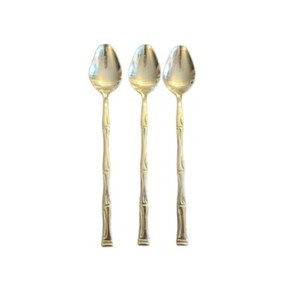 Ensemble de cuillères de couverts en acier inoxydable mat Design gaufré Parfait pour la salle à manger à la maison et les accessoires de mariage élégants - Product Image 1